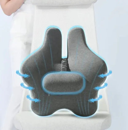 Aurelyx™ PostureEase Memory Foam Lumbar Seat Cushion