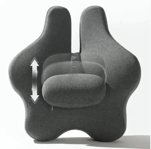 Aurelyx™ PostureEase Memory Foam Lumbar Seat Cushion