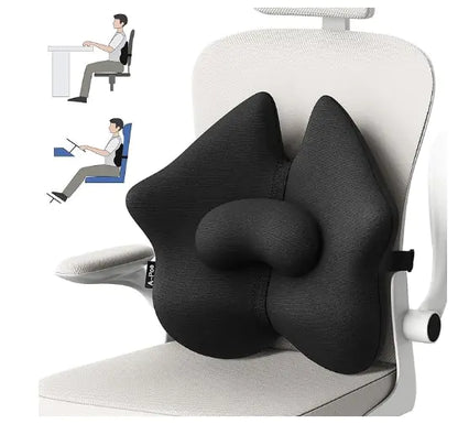 Aurelyx™ PostureEase Memory Foam Lumbar Seat Cushion
